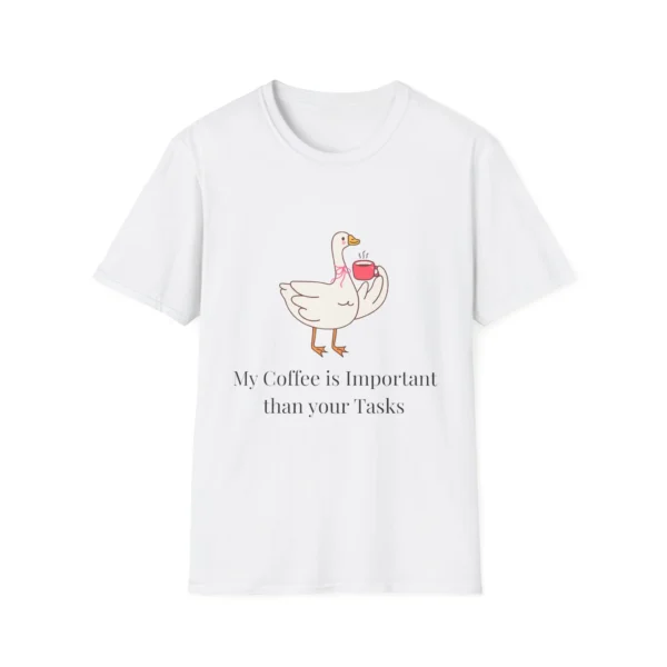 Funny Coffee "My Coffee is Important Than Your Tasks" Office Tee