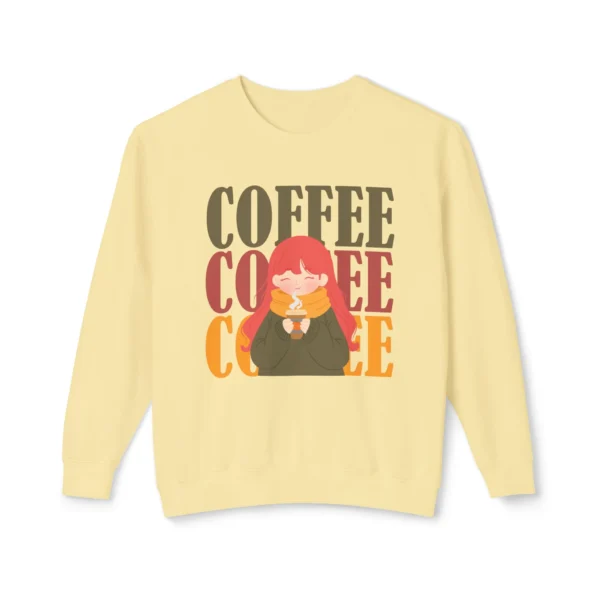 Coffee Crewneck Sweatshirt, Cozy Unisex Coffee Crewneck