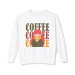 Coffee Crewneck Sweatshirt, Cozy Unisex Coffee Crewneck