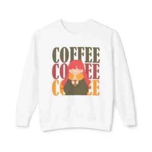 Coffee Crewneck Sweatshirt, Cozy Unisex Coffee Crewneck