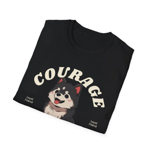 Courage Shiba Inu Dog T-Shirt — Dog Graphic Tee for Dog Lovers