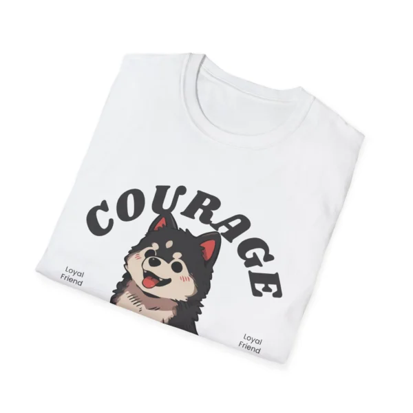 Courage Shiba Inu Dog T-Shirt — Dog Graphic Tee for Dog Lovers