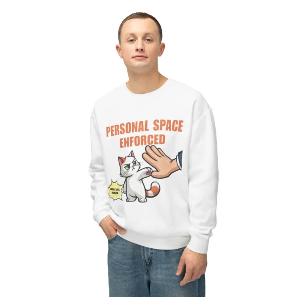 Cute Cat "Personal Space" Sweatshirt — Funny Cat Crewneck