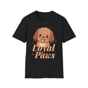 Cute Puppy "Loyal Paws" Dog Shirt — Dog Lover Graphic Tee