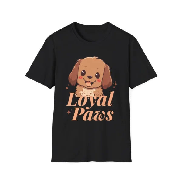 Cute Puppy "Loyal Paws" Dog Shirt — Dog Lover Graphic Tee