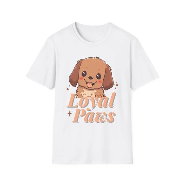Cute Puppy "Loyal Paws" Dog Shirt — Dog Lover Graphic Tee