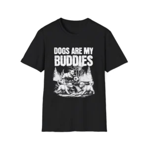 "Dogs Are My Buddies" T-Shirt — Vintage Shirt for Dog Lovers