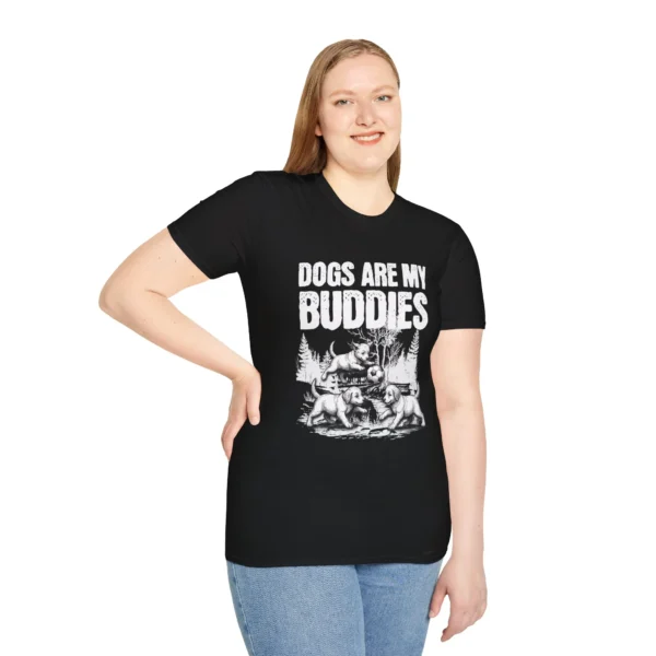 "Dogs Are My Buddies" T-Shirt — Vintage Shirt for Dog Lovers