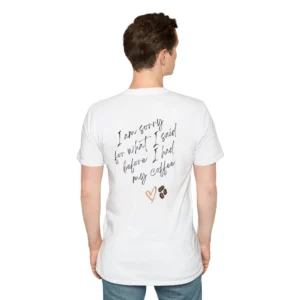 Fun coffee t-shirt for men office workers