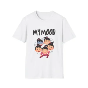 My Mood Graphic Emoticon Moody T-Shirt — Funny Graphic Tee