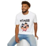 My Mood Graphic Emoticon Moody T-Shirt — Funny Graphic Tee
