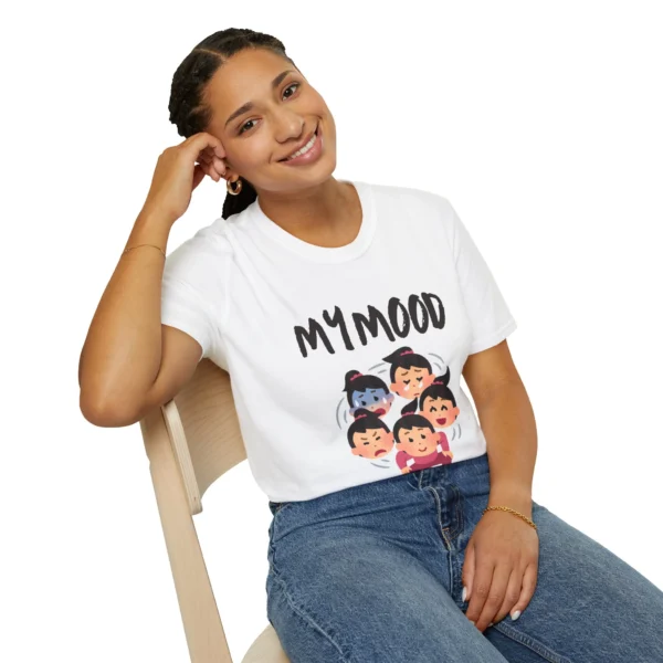 My Mood Graphic Emoticon Moody T-Shirt — Funny Graphic Tee