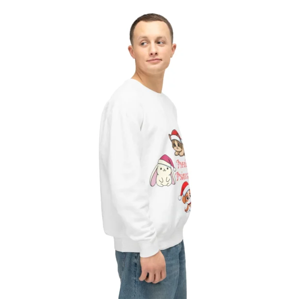 Holiday Pets Winter Sweatshirt — 'Cozy Friends' Cute Crewneck