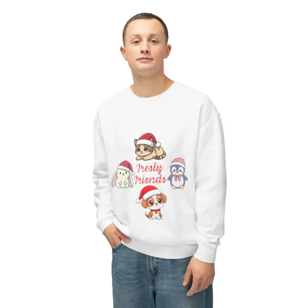 Holiday Pets Winter Sweatshirt — 'Cozy Friends' Cute Crewneck