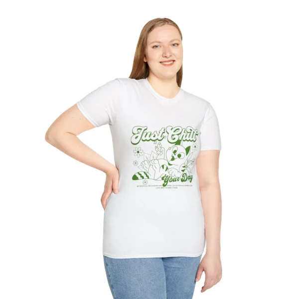 Lazy Cat Shirt — "Just Chill Your Day" Cute Cat Graphic Tee
