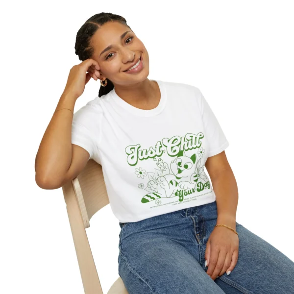 Lazy Cat Shirt — "Just Chill Your Day" Cute Cat Graphic Tee