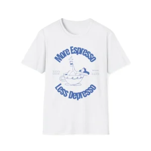 "More Espresso Less Depresso" Coffee Graphic Shirt