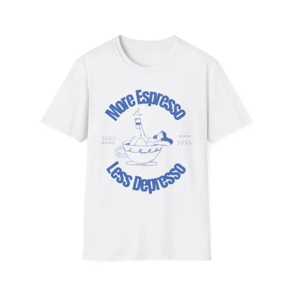 "More Espresso Less Depresso" Coffee Graphic Shirt