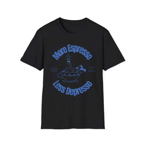 "More Espresso Less Depresso" Coffee Graphic Shirt