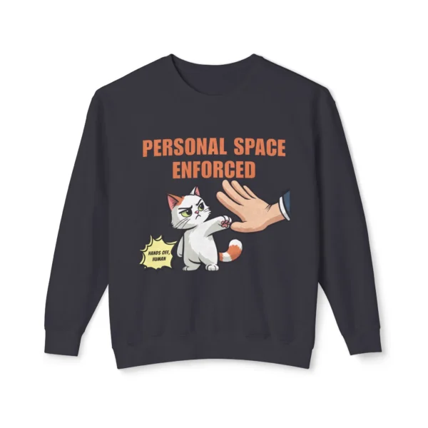 Cute Cat "Personal Space" Sweatshirt — Funny Cat Crewneck
