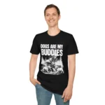 "Dogs Are My Buddies" T-Shirt — Vintage Shirt for Dog Lovers