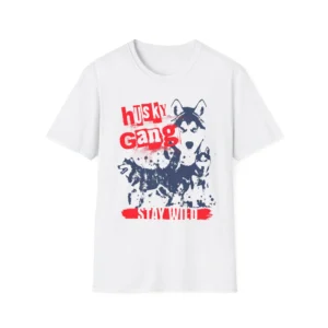 "Husky Gang" Dog T-Shirt - Husky Dog Tee Shirt for Dog Owners