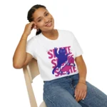 "Skate For Life" Skateboard Playful Cat T-Shirt for Men and Women
