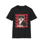 "Woofy" Puppy Dog Tee Shirt — Cute Fluffy Dog Graphic Tee