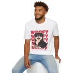 "Woofy" Puppy Dog Tee Shirt — Cute Fluffy Dog Graphic Tee