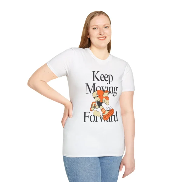 Keep Moving Forward Running Unisex Motivational T-Shirt