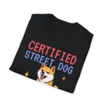 'Certified Street Dog' T-Shirt | Cute Shiba Inu Pixel Art Tee