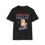 'Certified Street Dog' T-Shirt | Cute Shiba Inu Pixel Art Tee