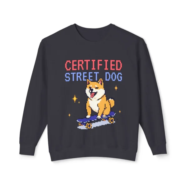 "Certified Street Dog" Unisex Sweatshirt Crewneck for Dog Lovers