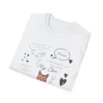 Cute Doodle Cat T-shirt for Cat Owners and Cat Lovers
