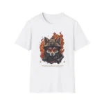 Firefighter Fox Animal T-Shirt — Vintage Helmet Fox Shirt