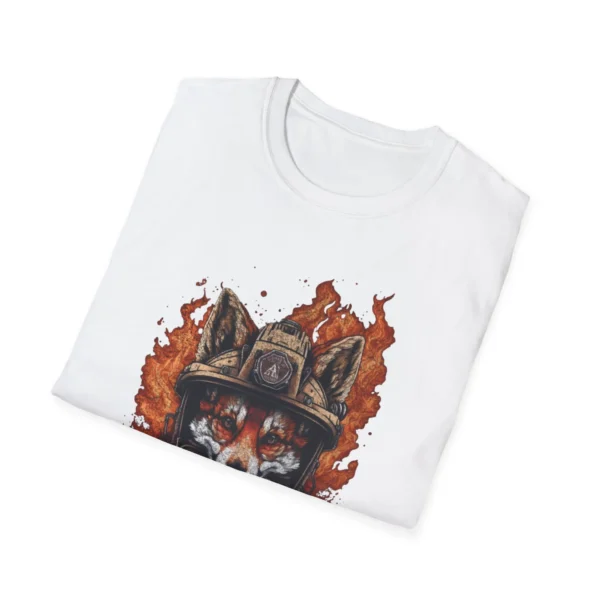 Firefighter Fox Animal T-Shirt — Vintage Helmet Fox Shirt