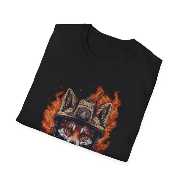 Firefighter Fox Animal T-Shirt — Vintage Helmet Fox Shirt