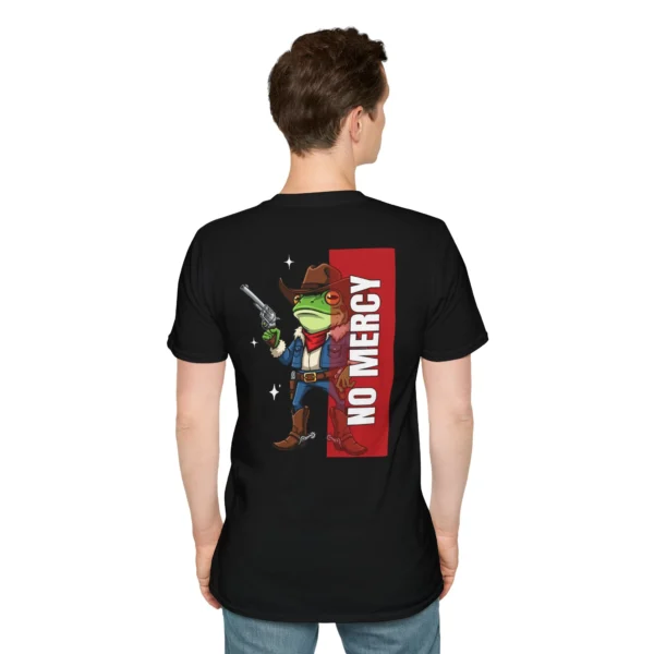 Cool & Silly Funny "No Mercy" Frog Cowboy T-Shirt
