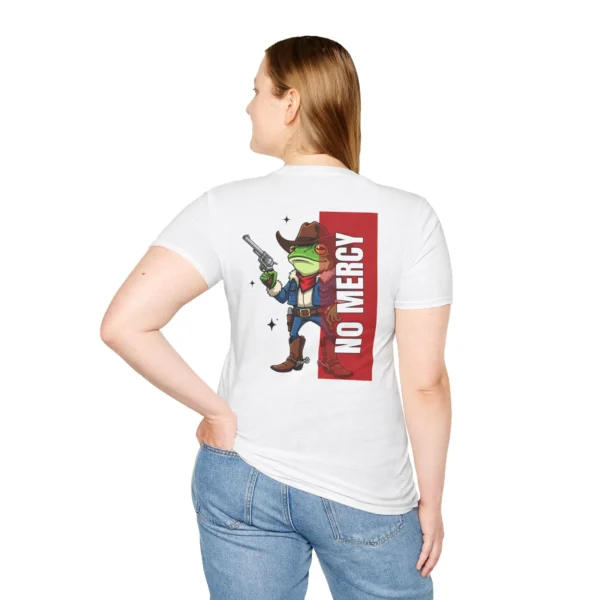 Cool & Silly Funny "No Mercy" Frog Cowboy T-Shirt