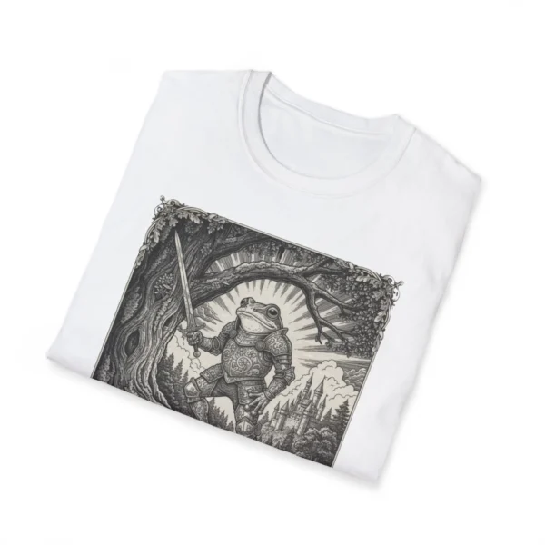 Frog Toad Warrior Graphic T-Shirt | Vintage Forest Adventure Shirt