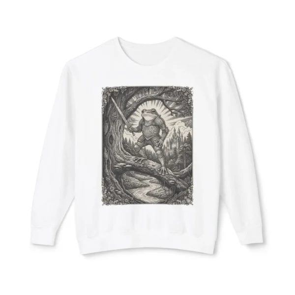 Frog Toad Warrior Sweatshirt | Woodland Adventure Crewneck