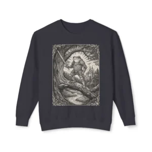 Frog Toad Warrior Sweatshirt | Woodland Adventure Crewneck