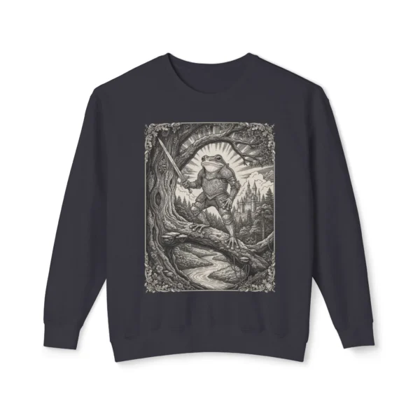Frog Toad Warrior Sweatshirt | Woodland Adventure Crewneck