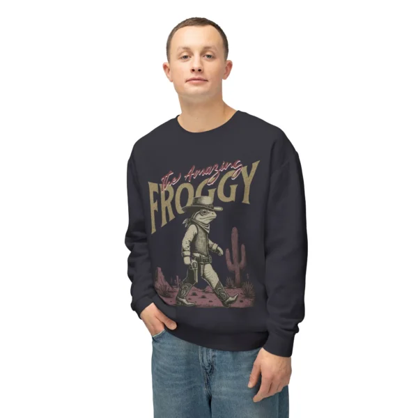 "Froggy" Frog Sweatshirt — Vintage Cowboy Frog Crewneck