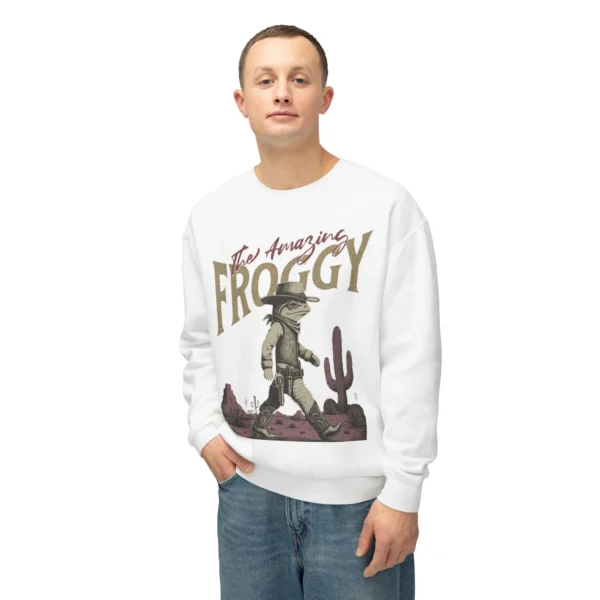 "Froggy" Frog Sweatshirt — Vintage Cowboy Frog Crewneck