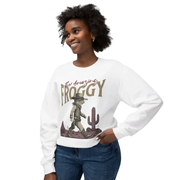 "Froggy" Frog Sweatshirt — Vintage Cowboy Frog Crewneck