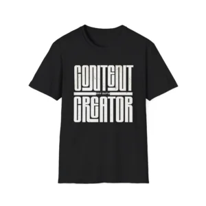 Retro Typography Shirt for Influencers & Content Creators
