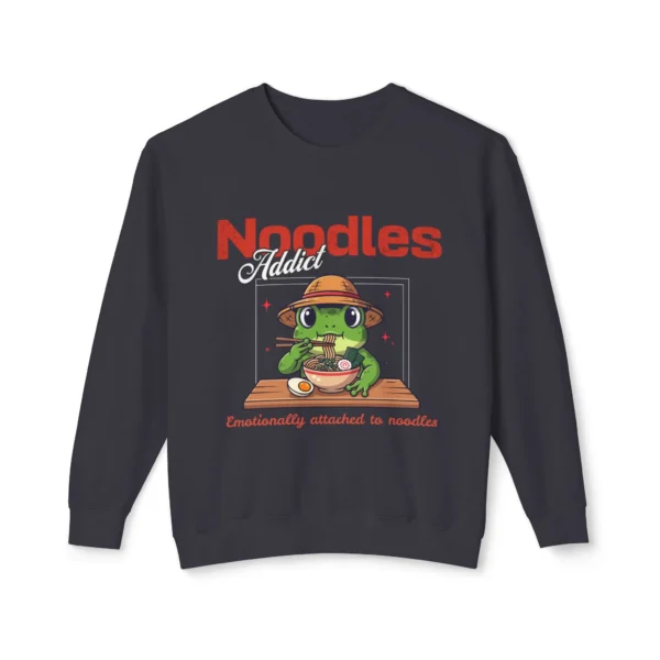 Ramen Noodles Eating Cute Frog Crewneck Sweatshirt