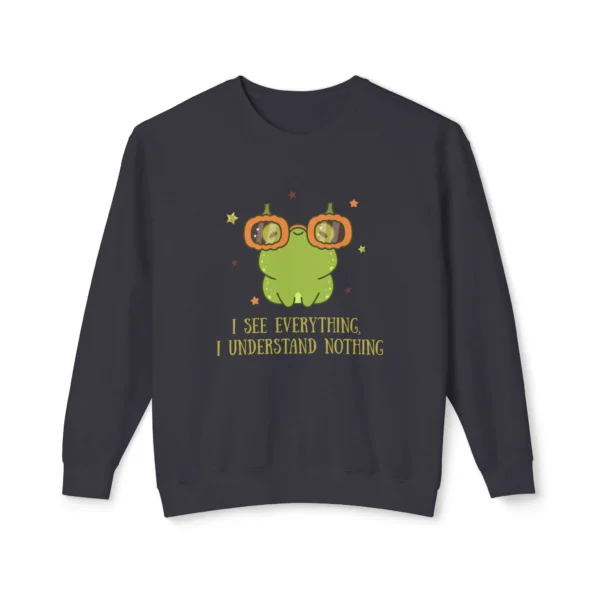 Cute Oversized Frog Sweatshirt with Glasses