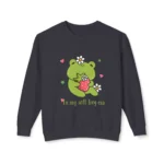 "In My Self Frog Era" Frog Crewneck Graphic Sweatshirt